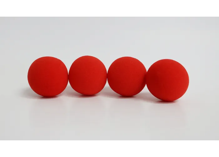 2"  inch PRO Sponge Ball (Red) Bag of 4 from Magic by Gosh - Schwammbälle