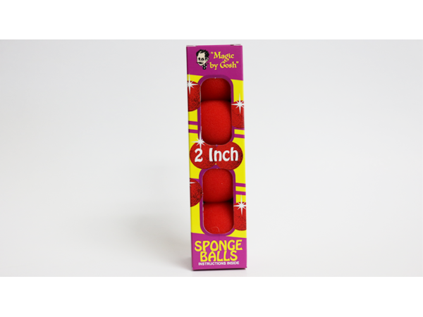 2" inch PRO Sponge Ball (Red) Box of 4 from Magic by Gosh - Schwammbälle