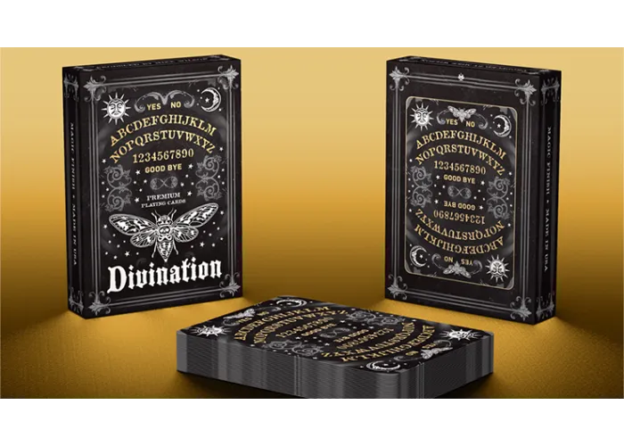 Divination (Black) Playing Cards by Midnight Cards