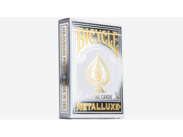 Bicycle Metalluxe Silver Playing Cards by US Playing Card Co.