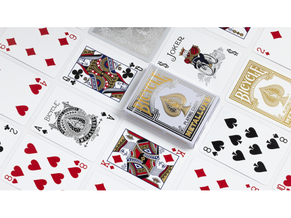 Bicycle Metalluxe Silver Playing Cards by US Playing Card Co.