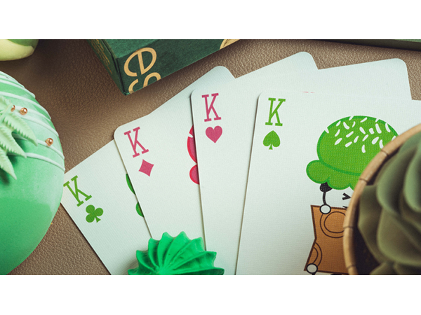 Glace Playing Cards (Green) by Bacon Playing Card Company