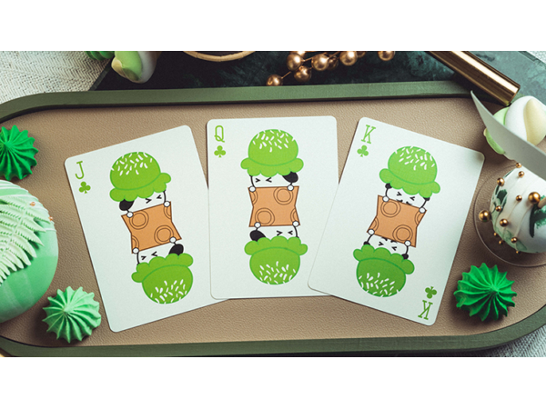 Glace Playing Cards (Green) by Bacon Playing Card Company
