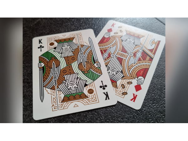 Damokles Cuprum Playing Cards by Giovanni Meroni