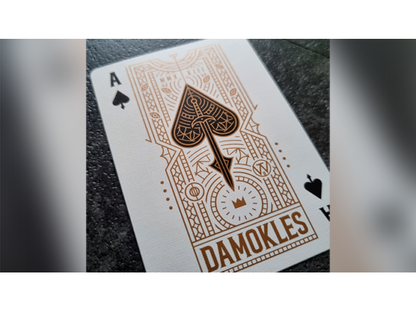 Damokles Cuprum Playing Cards by Giovanni Meroni