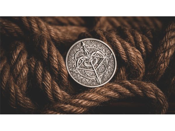 BOW AND ARROW COIN SILVER ( Gimmick and Online Instructions)  by Bacon Magic