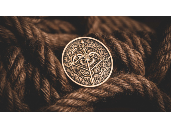 BOW AND ARROW COIN GOLD (Gimmick and Online Instructions) by Bacon Magic