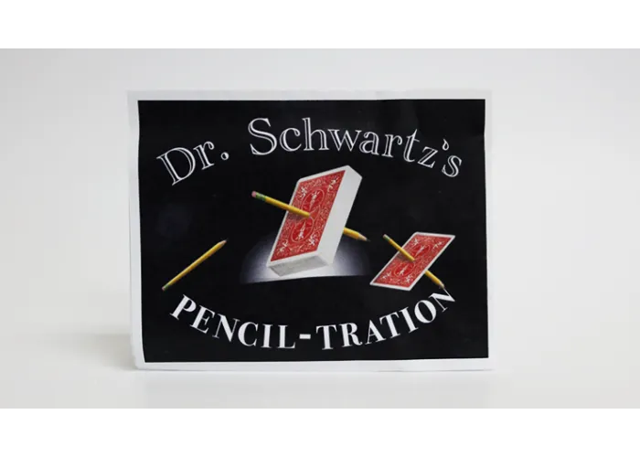 Dr. Schwartz's Pencil-Tration (Gimmicks and Online Instructions) by Martin Schwartz - (Deck color may vary)