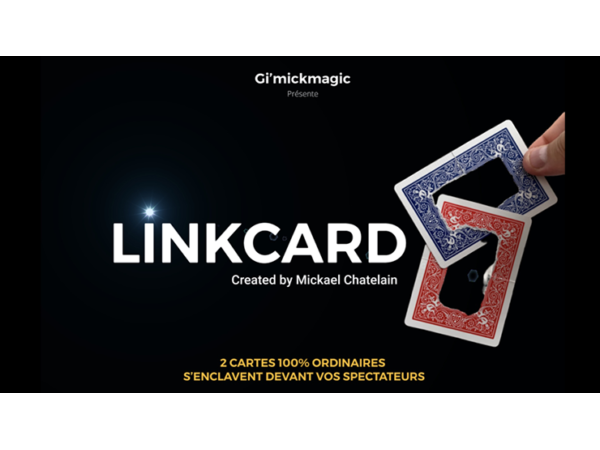 LinkCard RED (Gimmicks and Online Insruction) by Mickaël Chatelain