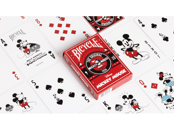 Bicycle Disney Classic Mickey Mouse (Red)  by US Playing Card Co.