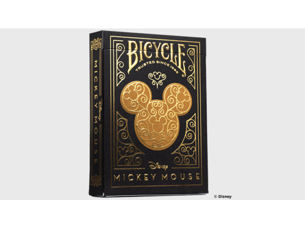 Bicycle Disney Mickey Mouse (Black and Gold) by US Playing Card Co.