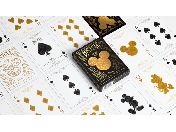 Bicycle Disney Mickey Mouse (Black and Gold) by US Playing Card Co.