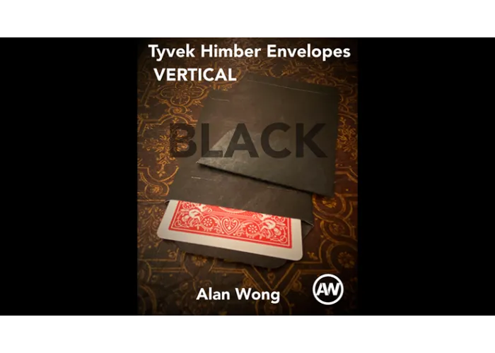 Tyvek VERTICAL Himber Envelopes BLACK (12 pk.) by Alan Wong