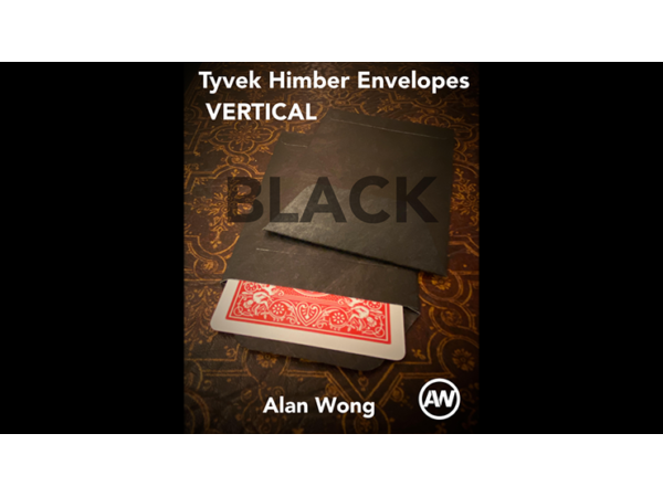 Tyvek VERTICAL Himber Envelopes BLACK (12 pk.) by Alan Wong