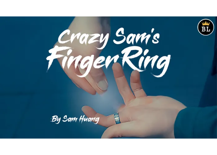 Hanson Chien Presents Crazy Sam's Finger Ring BLACK / LARGE (Gimmick and Online Instructions) by Sam Huang