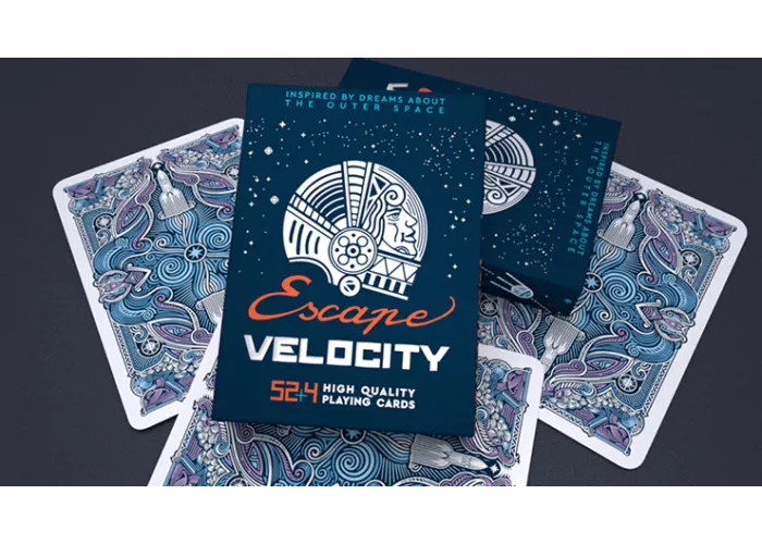 Escape Velocity (Blue) Playing Cards