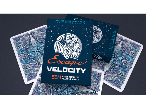 Escape Velocity (Blue) Playing Cards