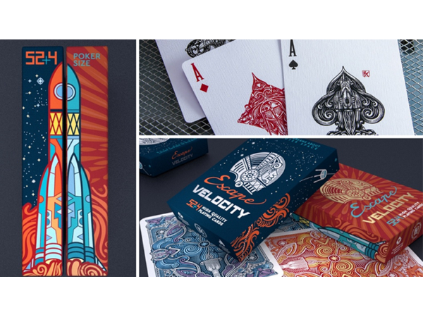 Escape Velocity (Blue) Playing Cards