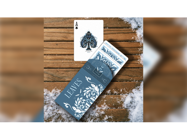 Leaves Winter (Blue) Playing Cards by Dutch Card House Company