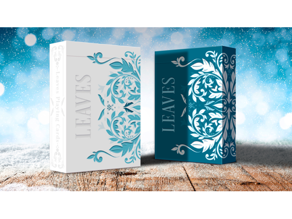 Leaves Winter (Blue) Playing Cards by Dutch Card House Company