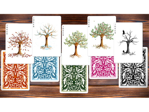 Leaves Winter (Blue) Playing Cards by Dutch Card House Company