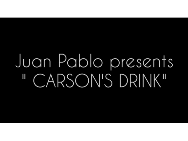 CARSON'S DRINK (Gimmicks and Online Instructions) by Juan Pablo
