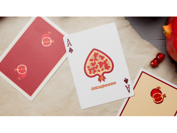 Palmegranate (Red and Yellow Set) Playing Cards by OPC