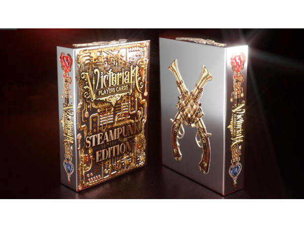 Victorian Steampunk (Silver) Playing Cards