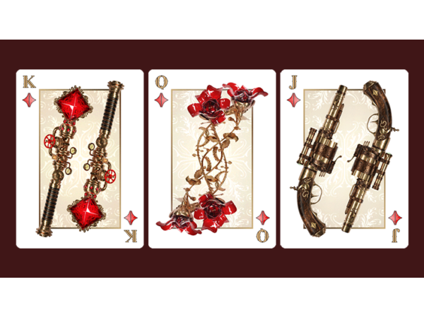 Victorian Steampunk (Silver) Playing Cards