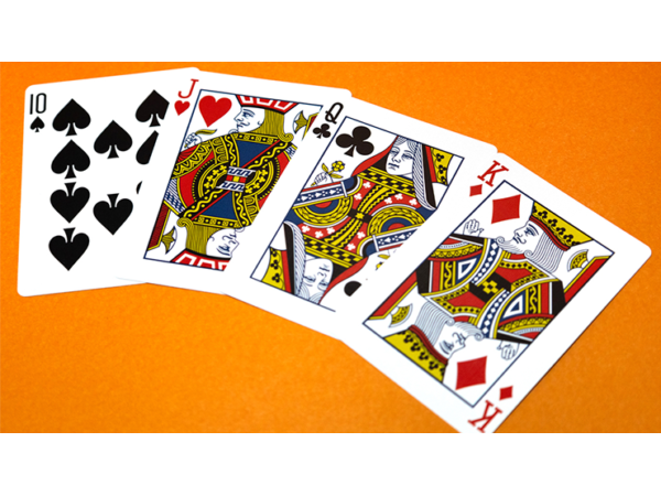Butterfly Worker Marked Playing Cards (Orange) by Ondrej Psenicka