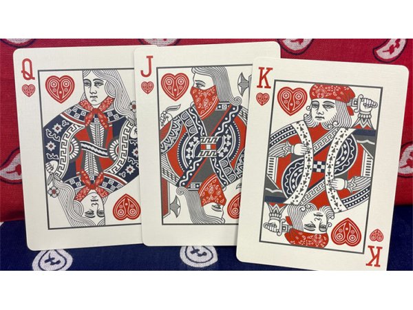 Bicycle Bandana Stripper (Blue) Playing Cards
