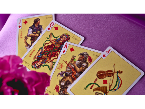 Eneida: Love (Green) Playing Cards