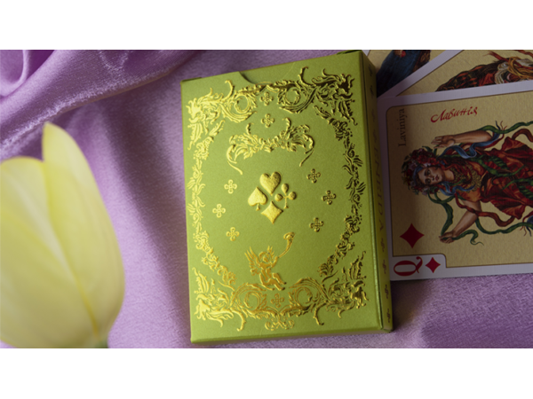 Eneida: Love (Green) Playing Cards