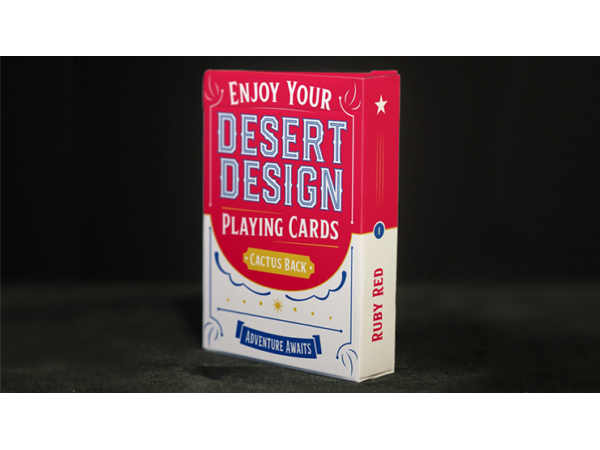 Desert Design (Ruby Red) Playing Cards