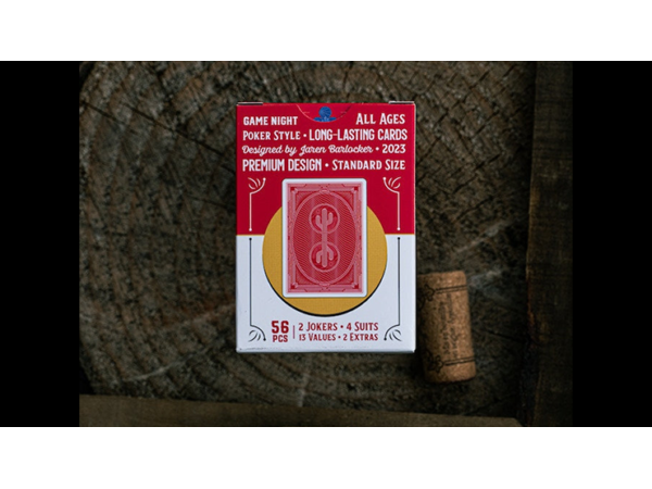 Desert Design (Ruby Red) Playing Cards