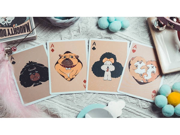 Naughty Dog Playing Cards by 808 Magic and Bacon Playing Card