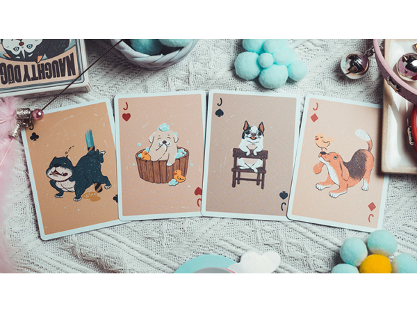 Naughty Dog Playing Cards by 808 Magic and Bacon Playing Card