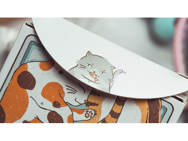 Liquid Cat Playing Cards by 808 Magic and Bacon Playing Card