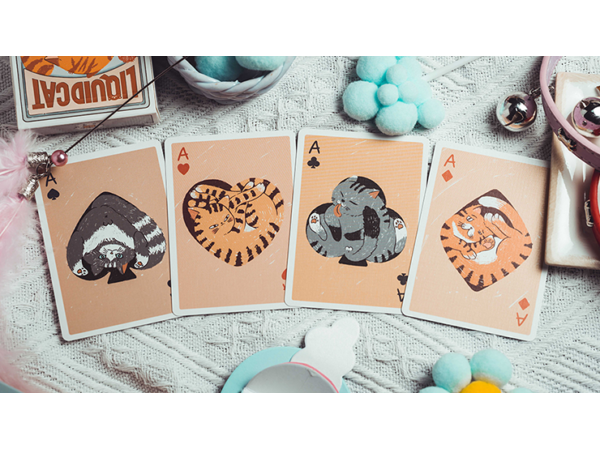 Liquid Cat Playing Cards by 808 Magic and Bacon Playing Card