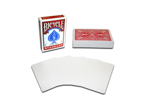 Magnetic Card - Bicycle Cards (2 Per Package) Blank Face Red by Chazpro