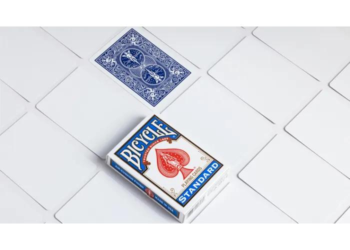 Magnetic Card - Bicycle Cards (2 Per Package) Blank Face Blue by Chazpro