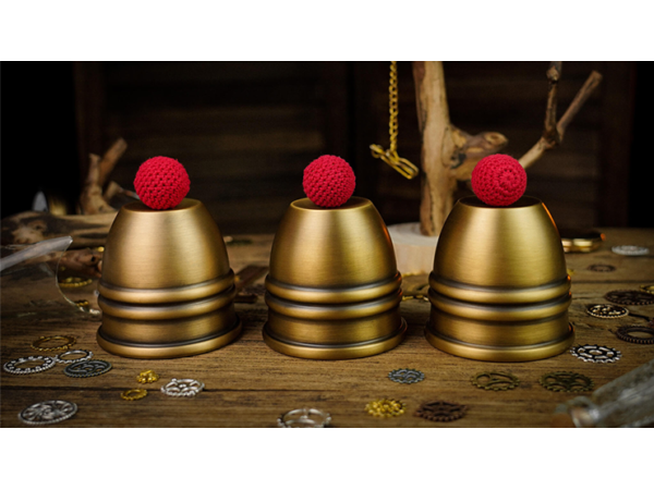 Artistic Combo Cups and Balls (Brass) by TCC