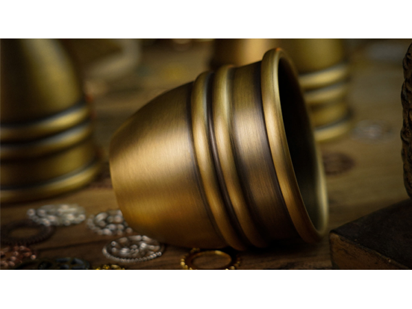 Artistic Combo Cups and Balls (Brass) by TCC