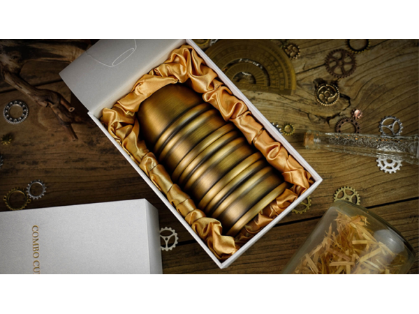Artistic Combo Cups and Balls (Brass) by TCC