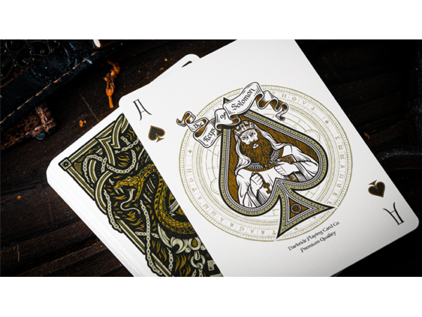 The Keys of Solomon: Golden Grimoire Playing Cards by Riffle Shuffle