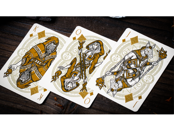 The Keys of Solomon: Golden Grimoire Playing Cards by Riffle Shuffle