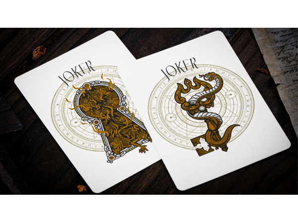 The Keys of Solomon: Golden Grimoire Playing Cards by Riffle Shuffle