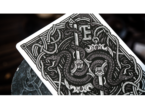 The Keys of Solomon: Silver Spirituum Playing Cards by Riffle Shuffle