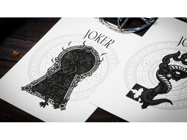The Keys of Solomon: Silver Spirituum Playing Cards by Riffle Shuffle