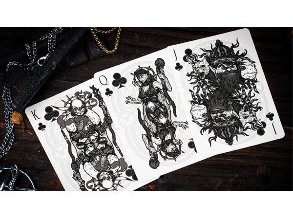 The Keys of Solomon: Silver Spirituum Playing Cards by Riffle Shuffle